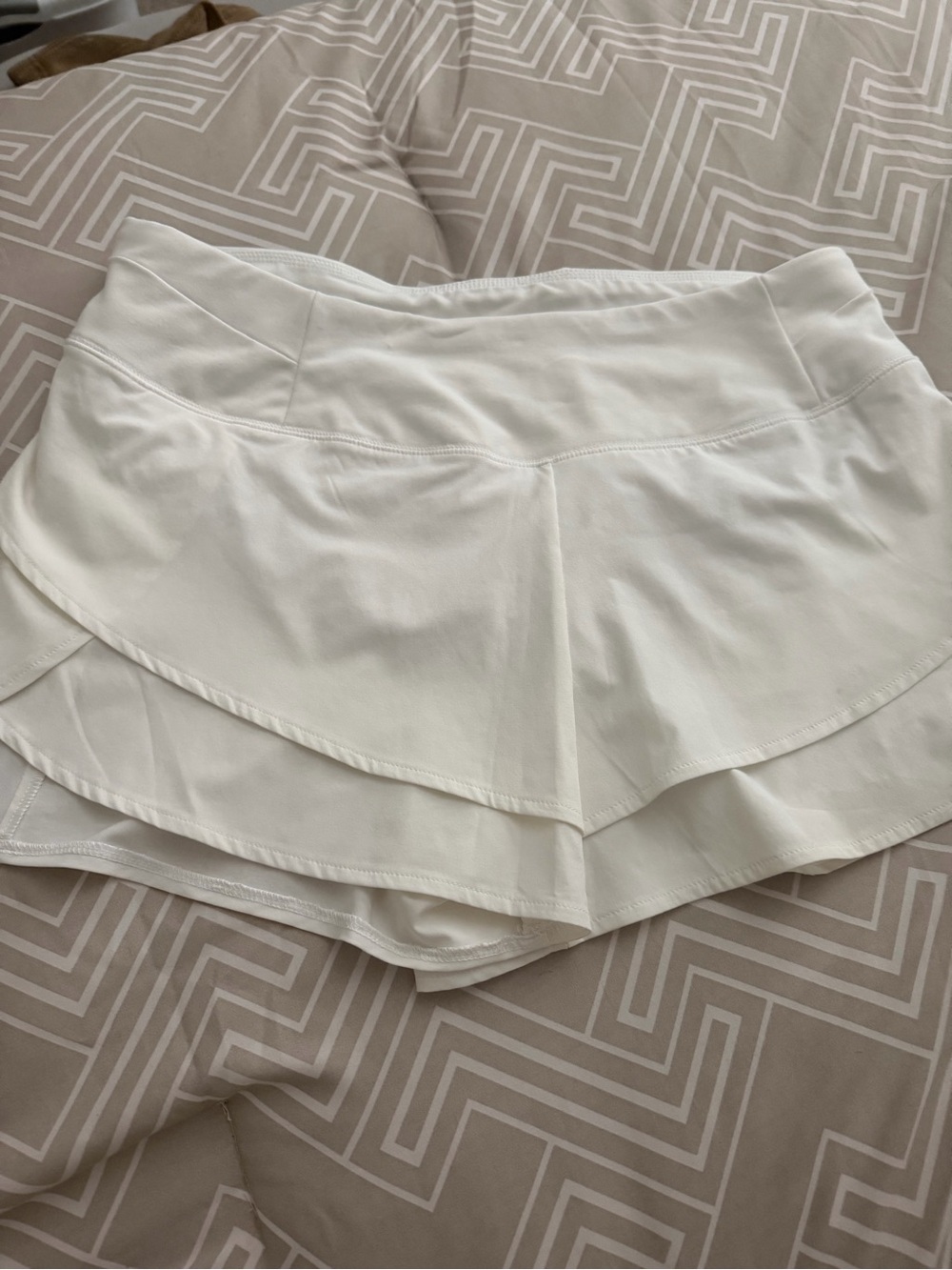 CALIA by Carrie Underwood White Layered Athletic Shorts